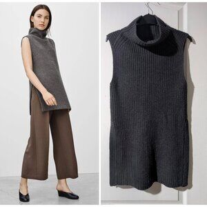 Aritzia Wilfred | Durandal Sleeveless Sweater In Heather Charcoal